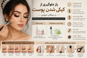 راز جلوگیری از کیکی شدن پوست در میکاپ عروس